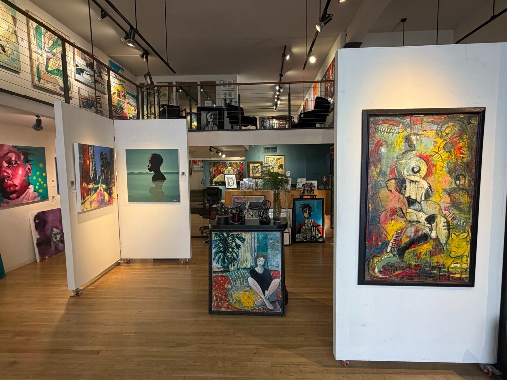 Occidental Gallery interior — contemporary hang on the ground floor